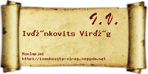 Ivánkovits Virág névjegykártya