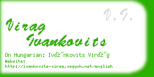 virag ivankovits business card